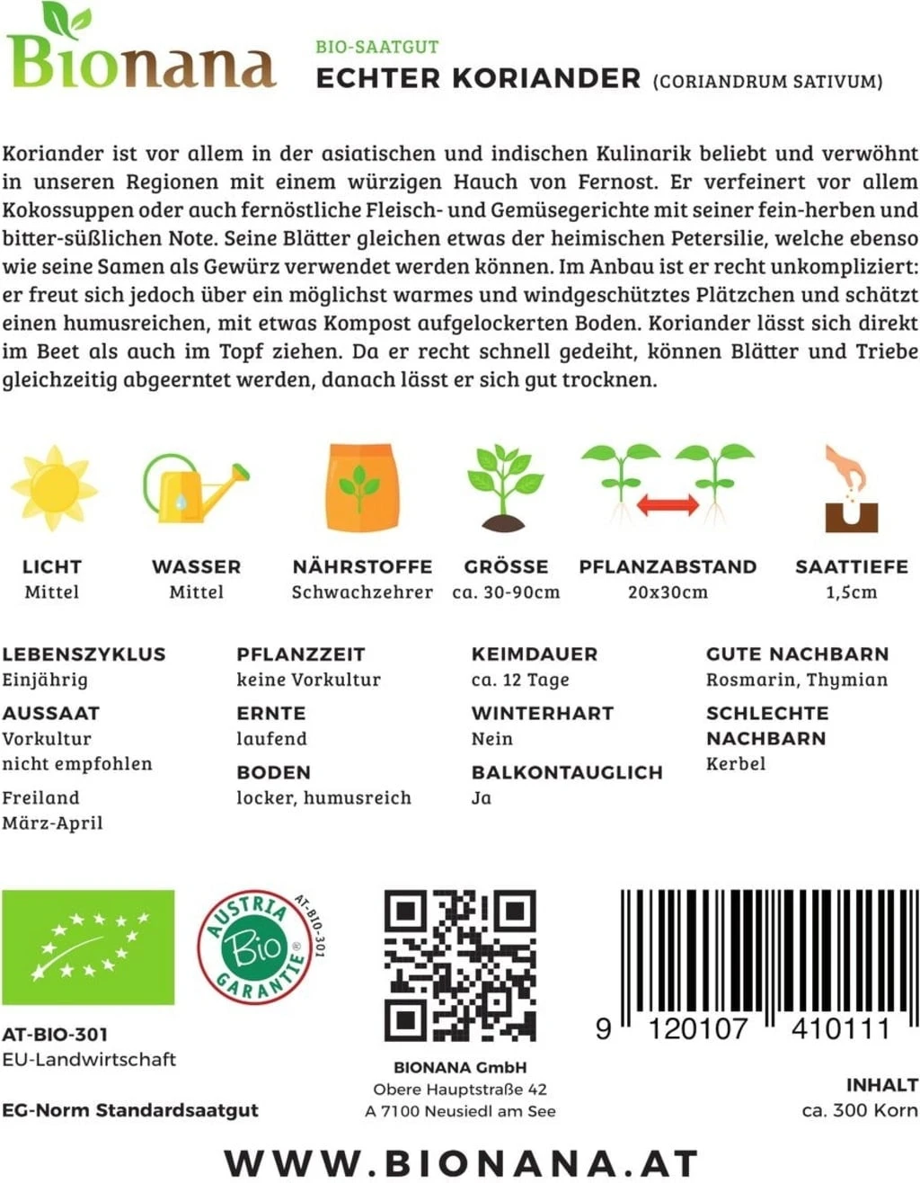 Coriandolo Bio 2 Coriandolo Bio - immagine 2