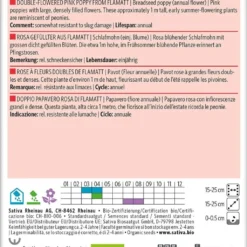 Negozio Lush Orto Economico -Negozio Lush Orto Economico sativa papavero bio doppio papavero rosa di flamatt 1681053 it