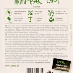 Mini Pak Choi Tatsoi