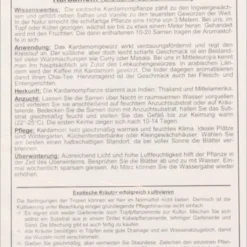 Cardamomo, 20 Semi 5 Cardamomo, 20 Semi -Negozio Lush Orto Economico tropica cardamomo 20 froen 1653066 it